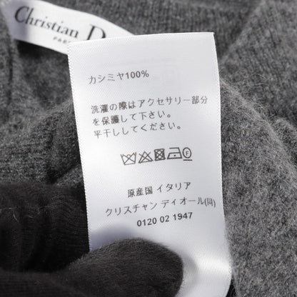 ディオール CDロゴ パールボタン ニット グレー系 トップス DIOR