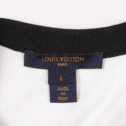 ルイ・ヴィトン グラフィックプリント ステートメント カットソー ブルー系 レッド系 マルチカラー レッド トップス LOUIS VUITTON