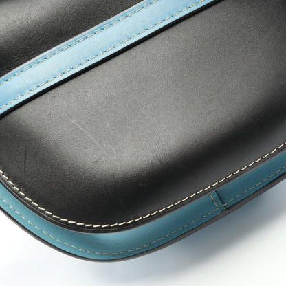 ロエベ GATE BAG ゲートバッグ スモール ショルダーバッグ ブルー系 ブラック系
