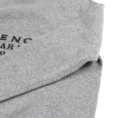 ニット クルーネック ウール カシミヤ グレー ジバンシィ トップス GIVENCHY