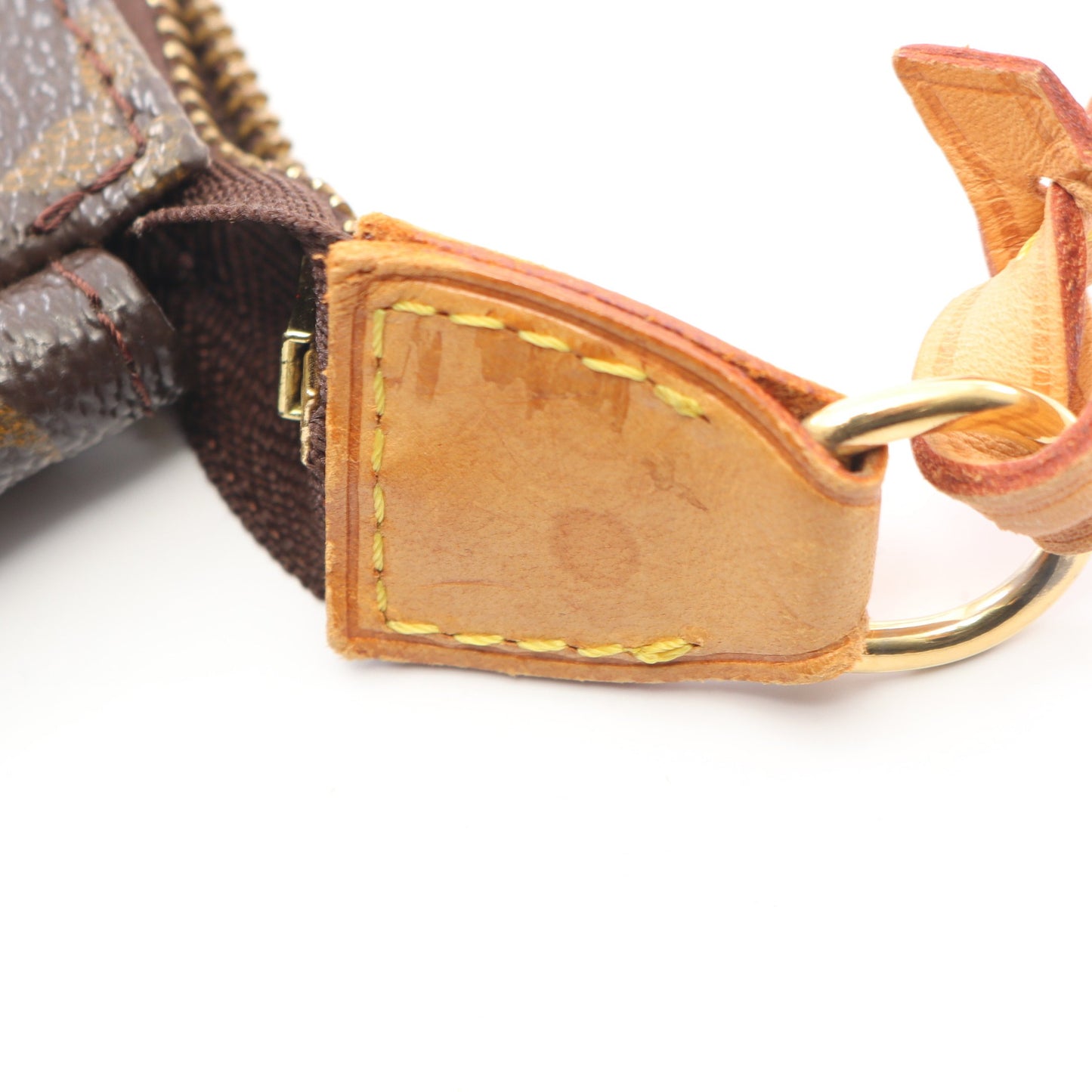 ポシェットアクセソワール モノグラム ハンドバッグ PVC レザー ブラウン ルイヴィトン バッグ LOUIS VUITTON