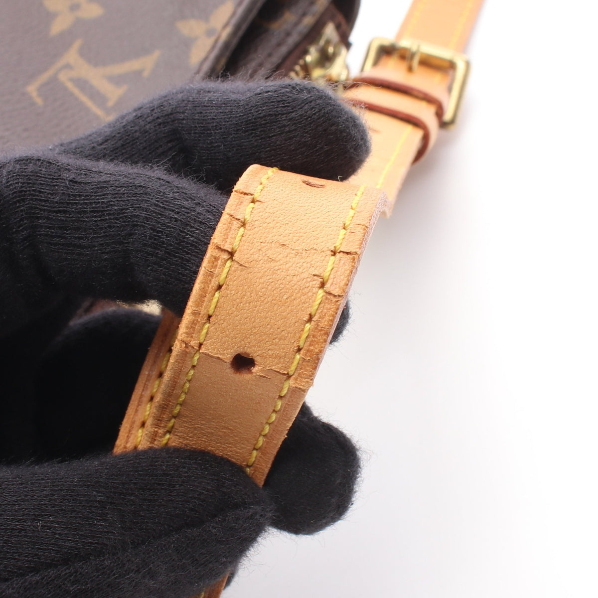 ヴィバシテPM モノグラム ショルダーバッグ PVC レザー ブラウン ルイヴィトン バッグ LOUIS VUITTON