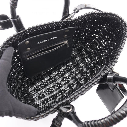 バレンシアガ BISTRO XS ビストロ バスケットバッグ トートバッグ ブラック系