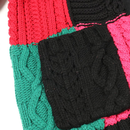 シュプリーム Patchwork Cable Knit Cardigan カーディガン ブラック系 マルチカラー