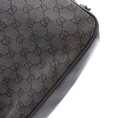 GG柄 ショルダーバッグ キャンバス レザー ブラック グッチ バッグ GUCCI