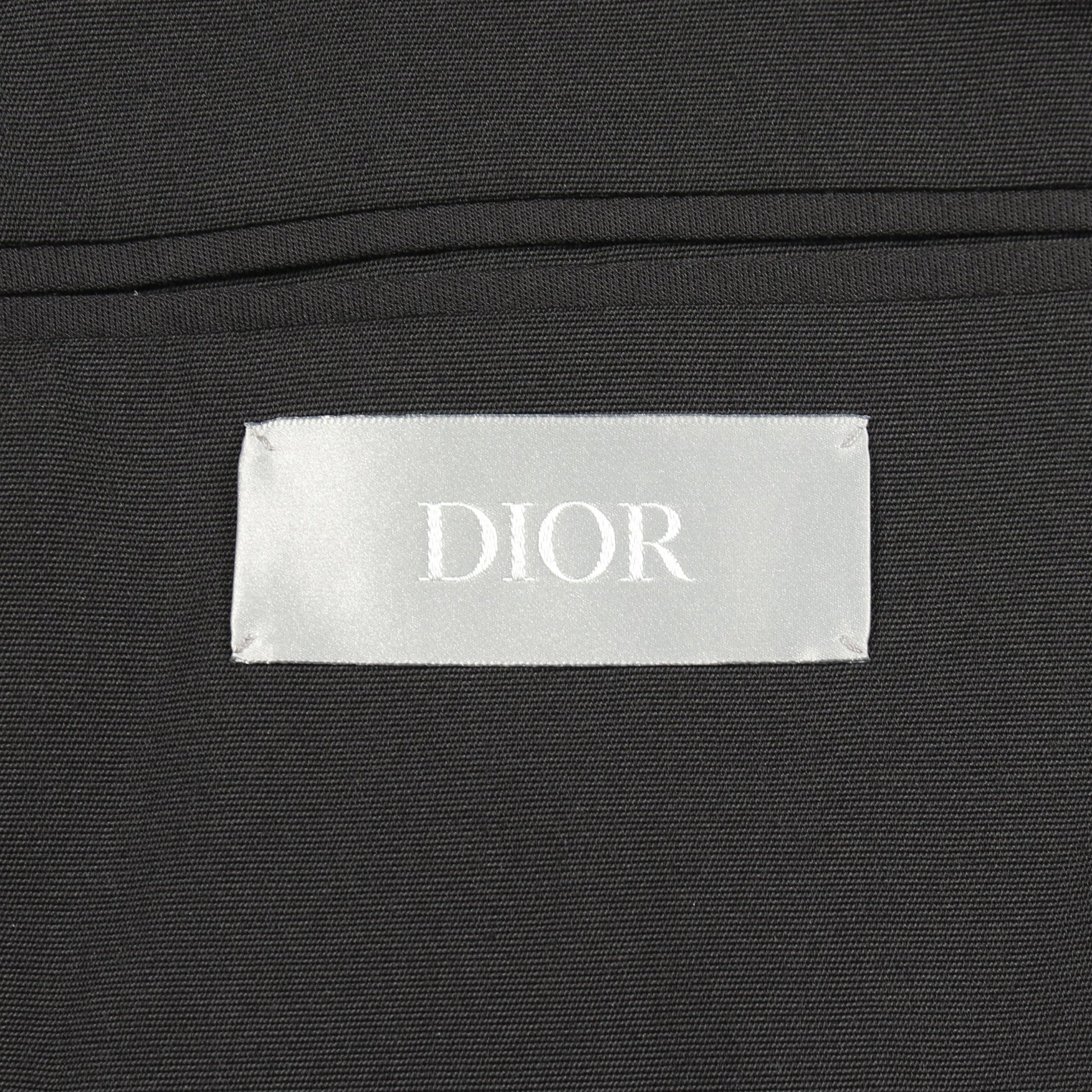 サドルポケットスリーブ テーラードジャケット ウール ブラック ディオール アウター DIOR