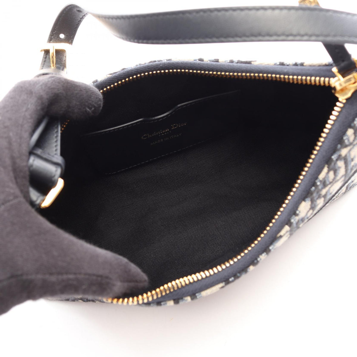 ディオール 30 Montaigne Cigale オブリーク ハンドバッグ ベージュ系 ネイビー系 バッグ DIOR