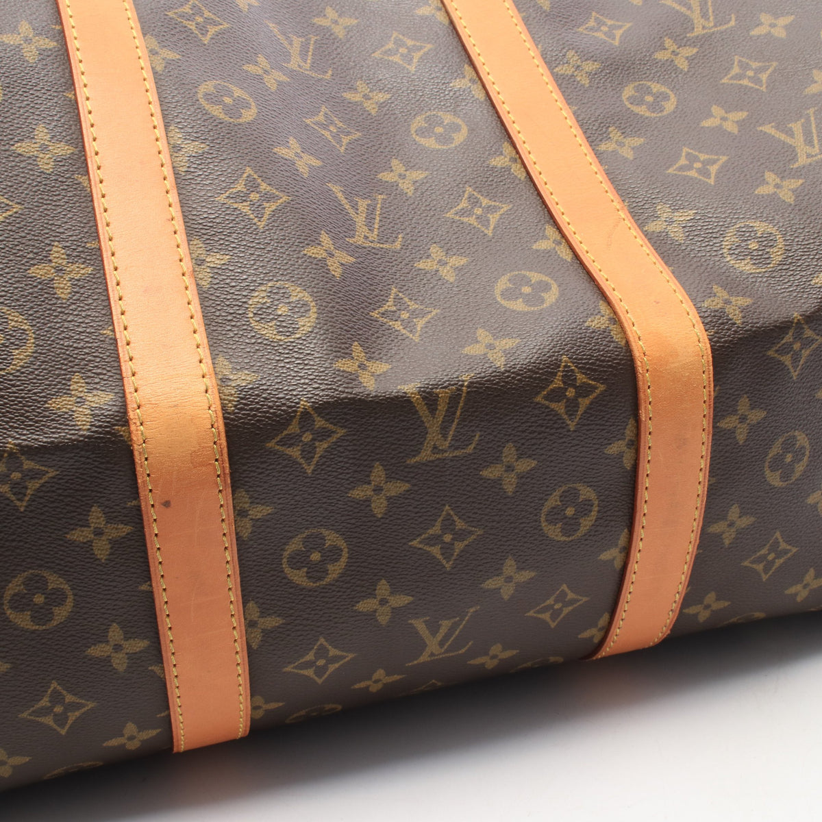 キーポル60 モノグラム ボストンバッグ PVC レザー ブラウン ルイヴィトン バッグ LOUIS VUITTON