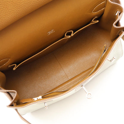 エルメス ジプシエール31 クラフト パールグレー ショルダーバッグ グレー系 ブルー系 トリヨンクレマンス バッグ HERMES