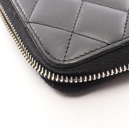 シャネル マトラッセ ラウンド長財布 ブラック系 財布・小物 CHANEL
