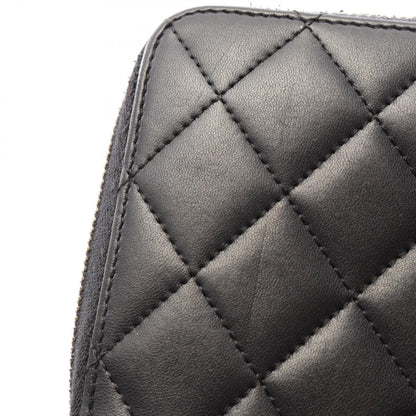 シャネル マトラッセ ラウンド長財布 ブラック系 財布・小物 CHANEL