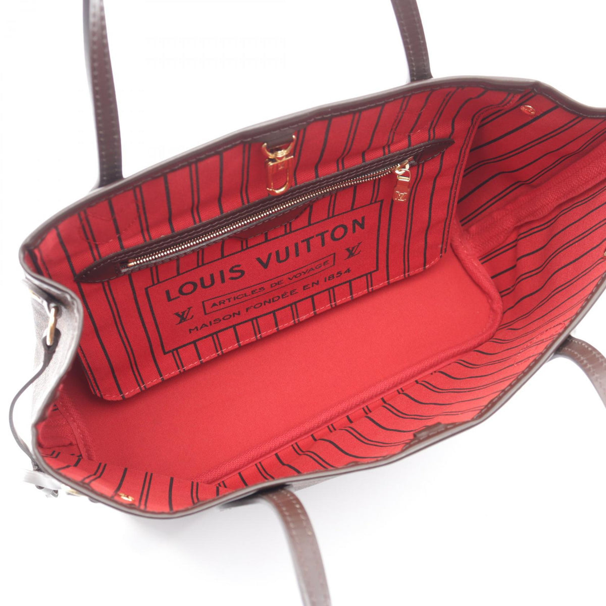 ルイ・ヴィトン ネヴァーフルPM ダミエエベヌ トートバッグ ブラウン系 バッグ LOUIS VUITTON