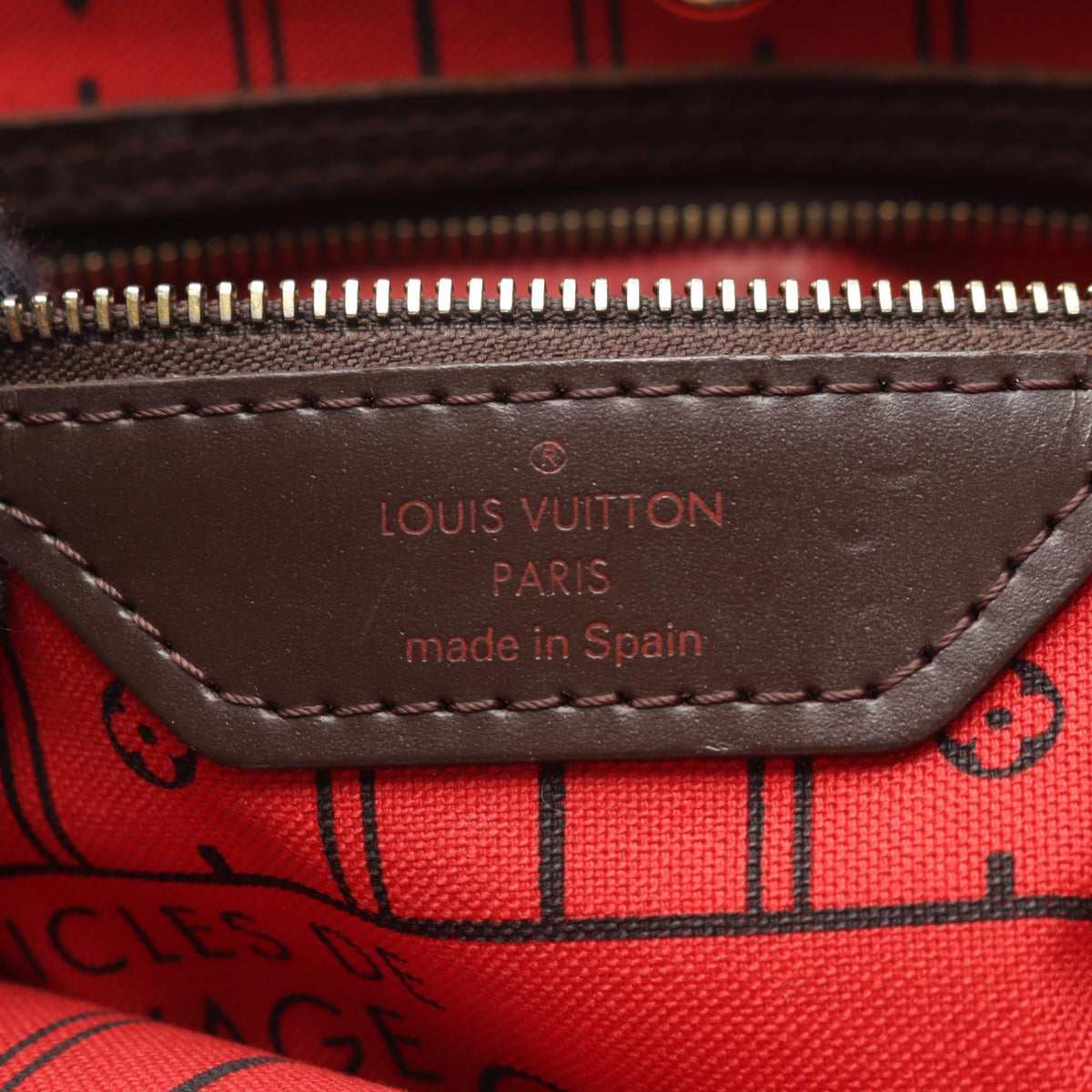 ルイ・ヴィトン ネヴァーフルMM ダミエエベヌ トートバッグ ブラウン系 バッグ LOUIS VUITTON