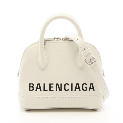 バレンシアガ VILLE TOP HANDLE XXS ヴィルトップハンドル 2WAY ハンドバッグ ホワイト系 バッグ BALENCIAGA