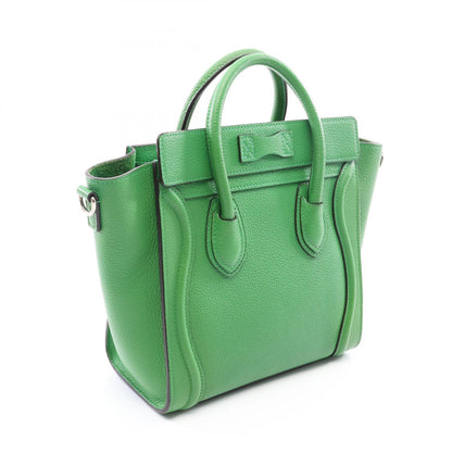 セリーヌ ラゲージ ナノショッパー 2WAY ハンドバッグ グリーン系 バッグ CELINE