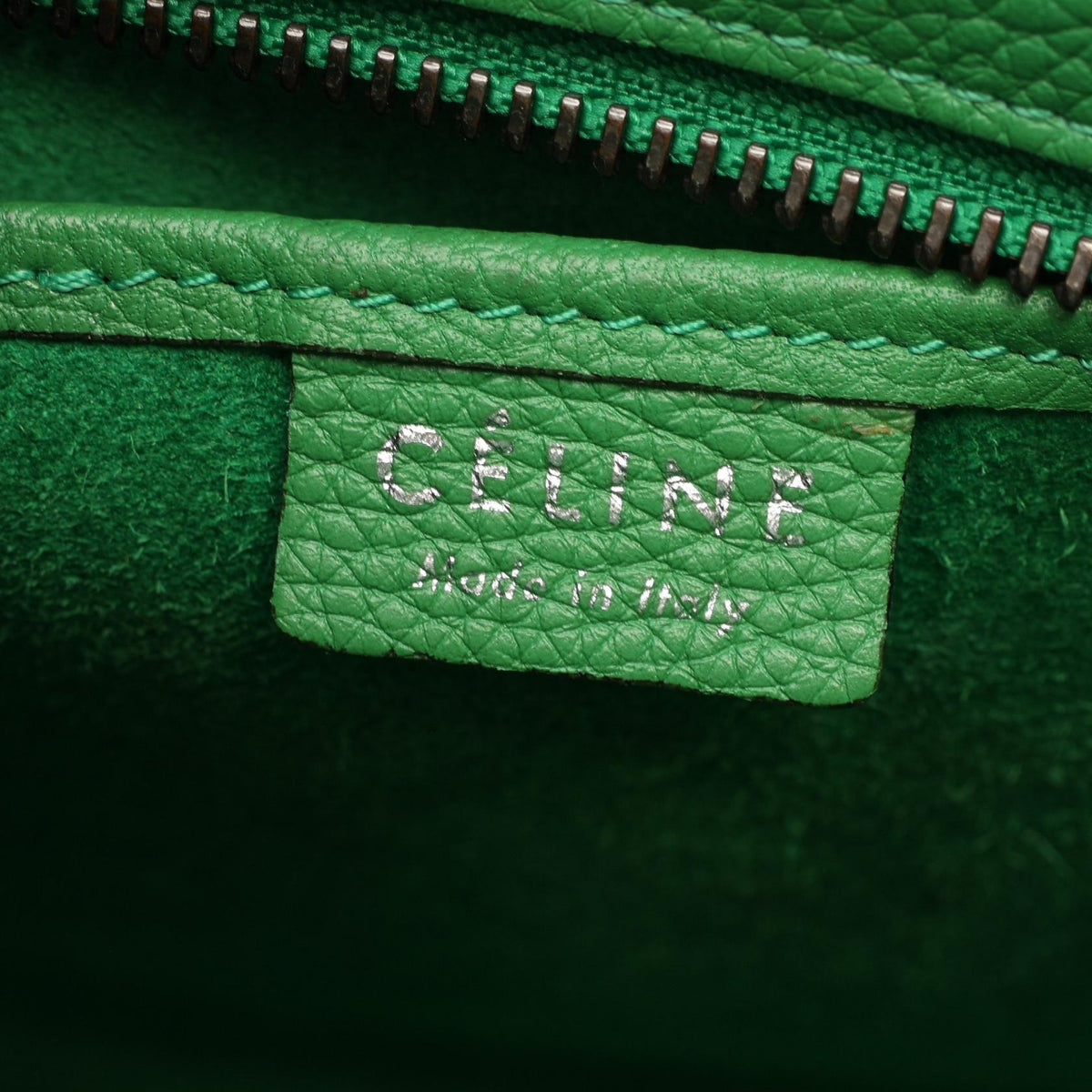 セリーヌ ラゲージ ナノショッパー 2WAY ハンドバッグ グリーン系 バッグ CELINE