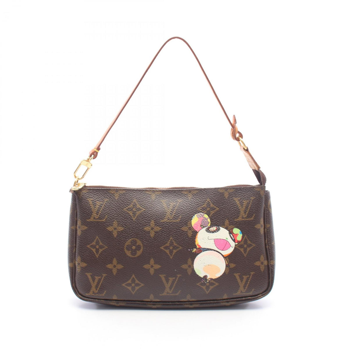 ルイ・ヴィトン 村上隆 ポシェットアクセソワール ハンドバッグ ブラウン系 バッグ LOUIS VUITTON