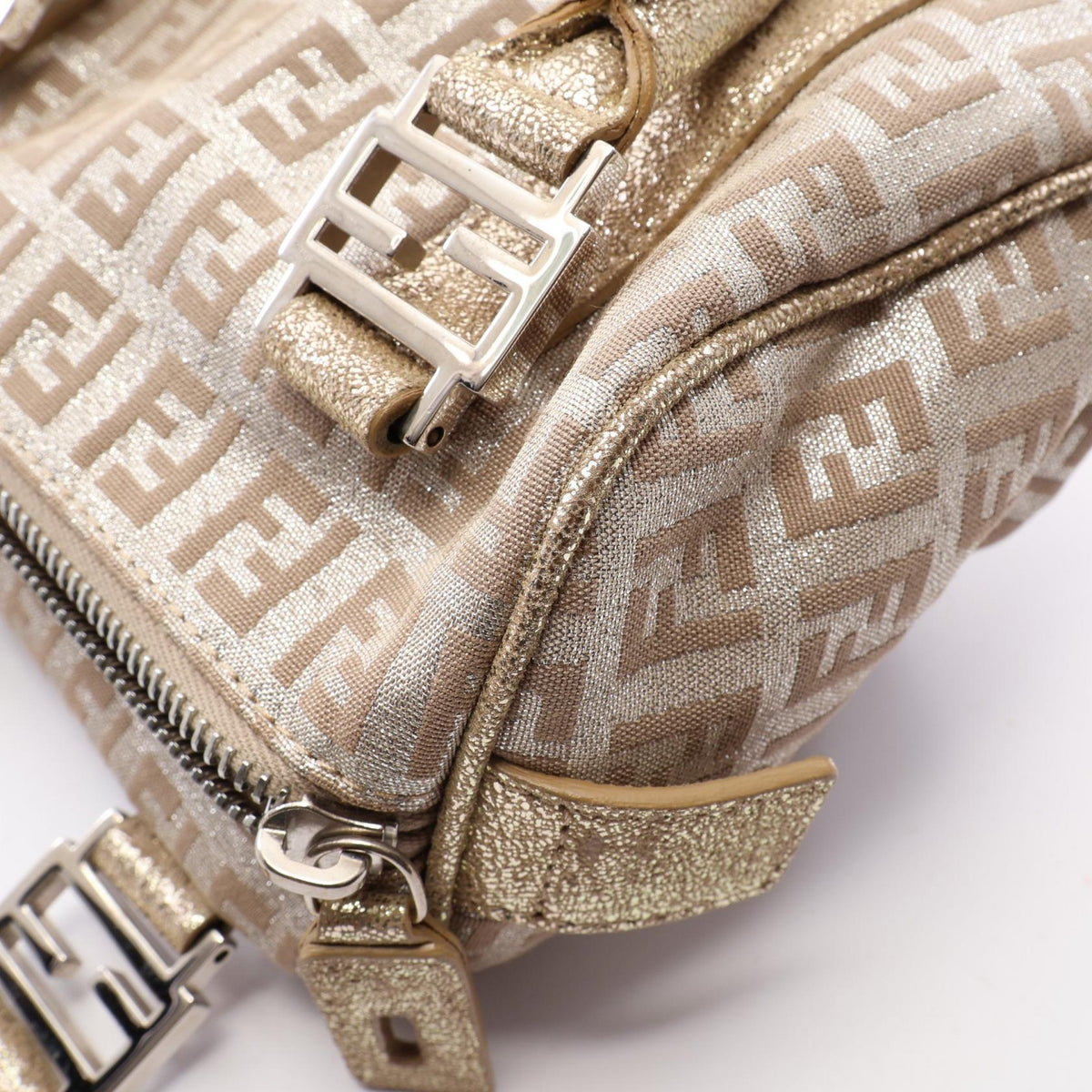 フェンディ ズッキーノ ハンドバッグ ゴールド系 バッグ FENDI