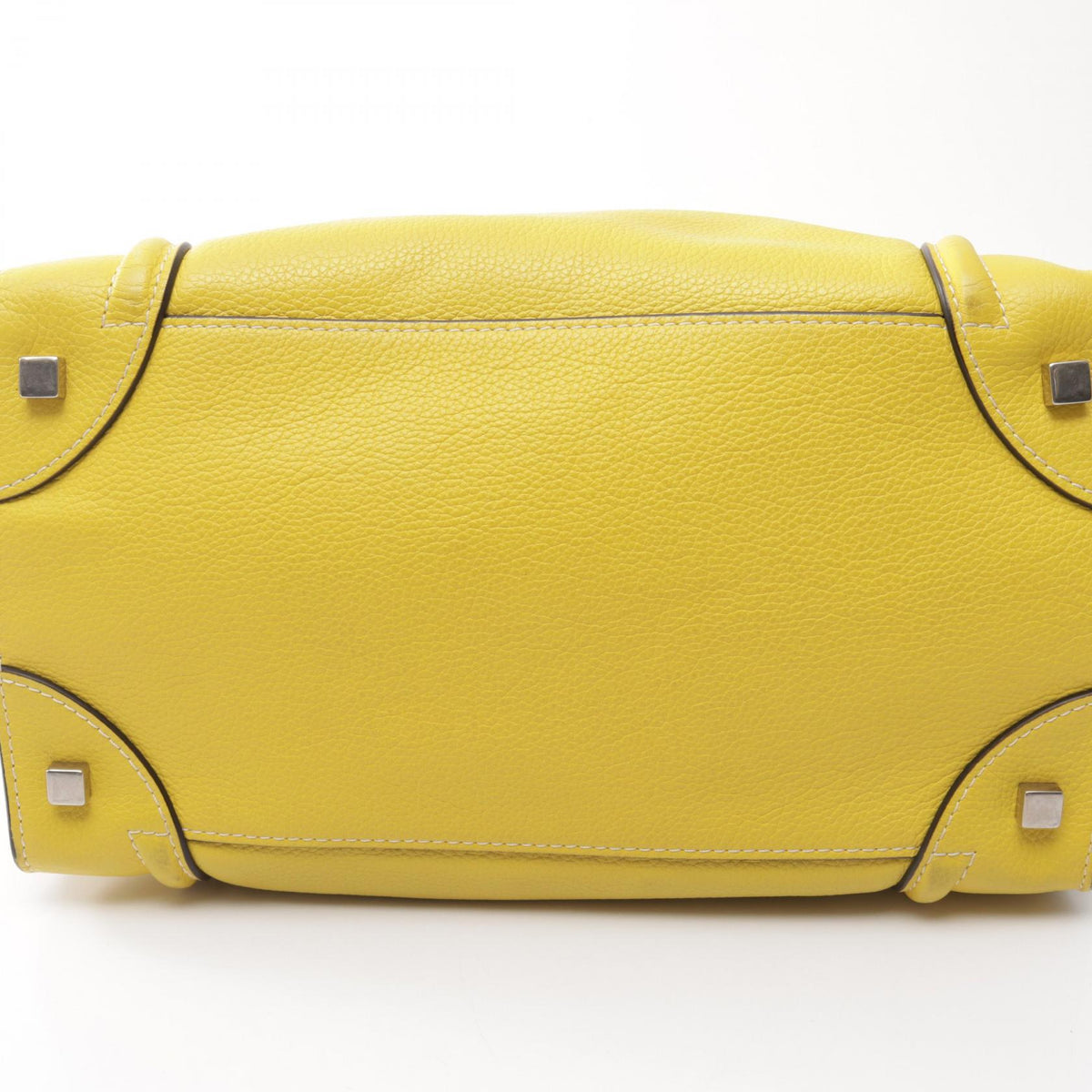 セリーヌ ラゲージ ミニショッパー ハンドバッグ イエロー系 バッグ CELINE