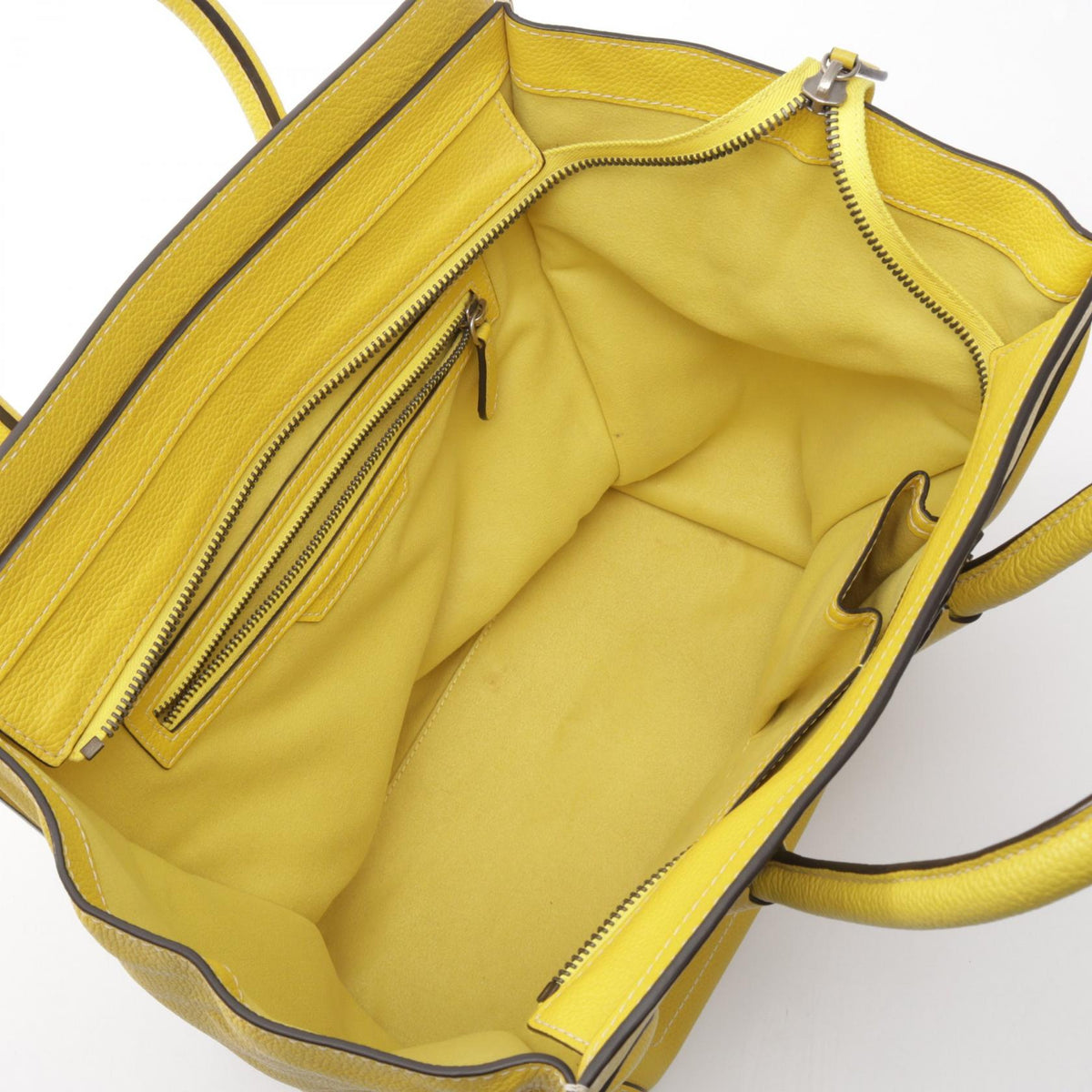セリーヌ ラゲージ ミニショッパー ハンドバッグ イエロー系 バッグ CELINE