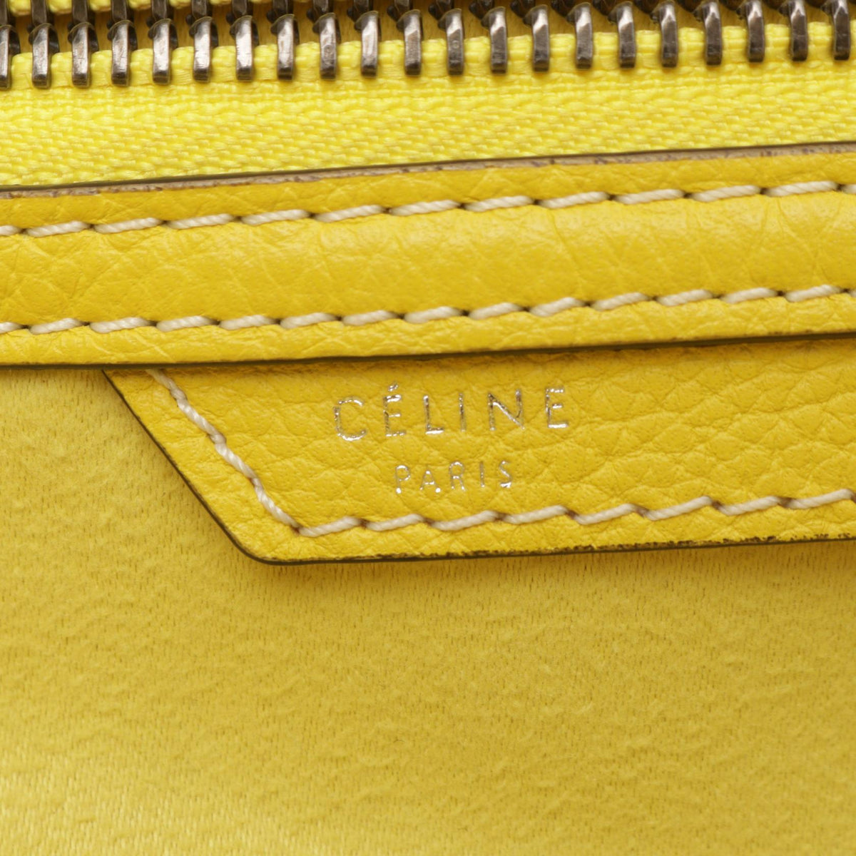 セリーヌ ラゲージ ミニショッパー ハンドバッグ イエロー系 バッグ CELINE