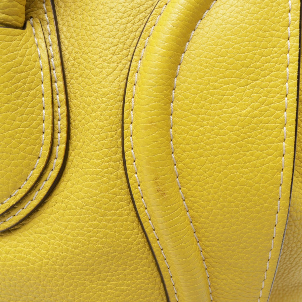 セリーヌ ラゲージ ミニショッパー ハンドバッグ イエロー系 バッグ CELINE