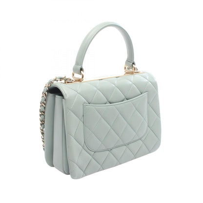 シャネル トレンディCC ショルダーバッグ スモール トップハンドル フラップ 2WAY ショルダーバッグ グリーン系 バッグ CHANEL