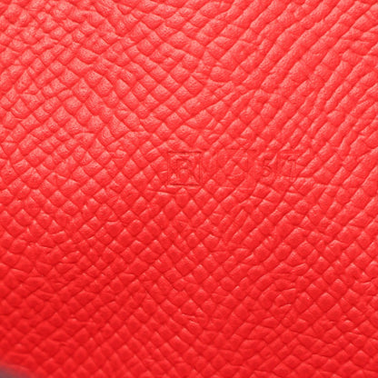 エルメス アザップロング クラシック ブーゲンビリア ラウンド長財布 レッド系 ヴォーエプソン 財布・小物 HERMES