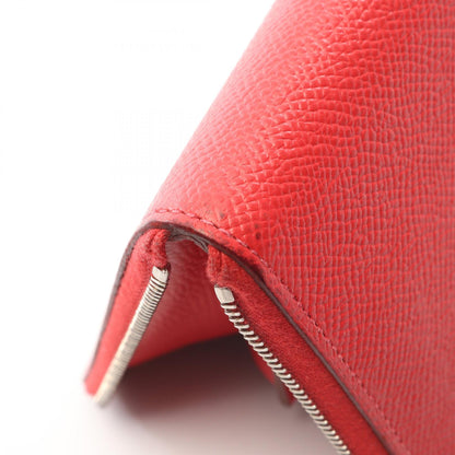 エルメス アザップロング クラシック ブーゲンビリア ラウンド長財布 レッド系 ヴォーエプソン 財布・小物 HERMES
