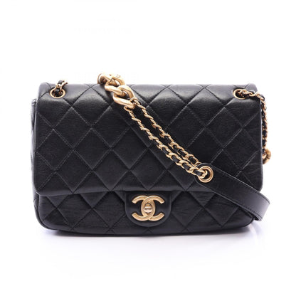 シャネル マトラッセ フラップ ショルダーバッグ ブラック系 バッグ CHANEL
