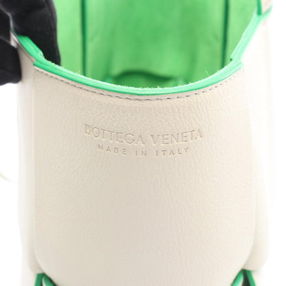 ボッテガヴェネタ アルコ マキシイントレチャート トートバッグ ホワイト系 グリーン系 バッグ BOTTEGA VENETA