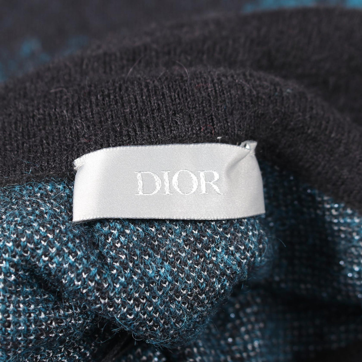 ディオール DIOR × PETER DOIG タートルネック ニット ブラック系 グリーン系 トップス DIOR