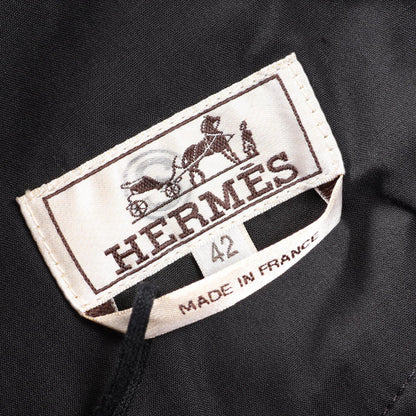 エルメス ボタンフライ デニムパンツ ブラウン系 ボトムス HERMES