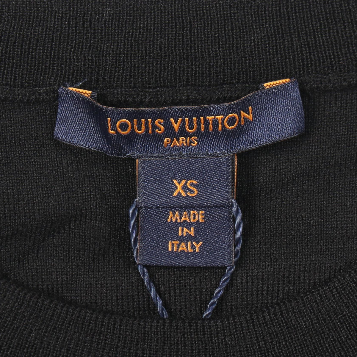 ルイ・ヴィトン レース切替 ニット ブラック系 トップス LOUIS VUITTON