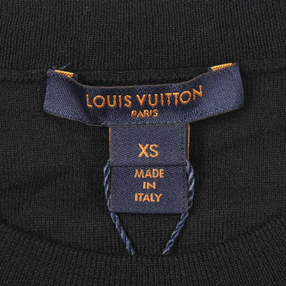 ルイ・ヴィトン レース切替 ニット ブラック系 トップス LOUIS VUITTON