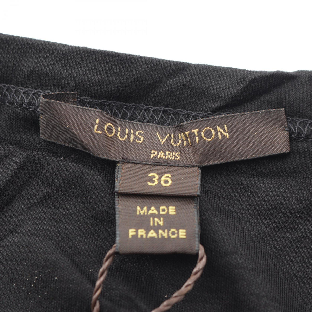 ルイ・ヴィトン 裾レース ワンピース ブラック系 ワンピース LOUIS VUITTON