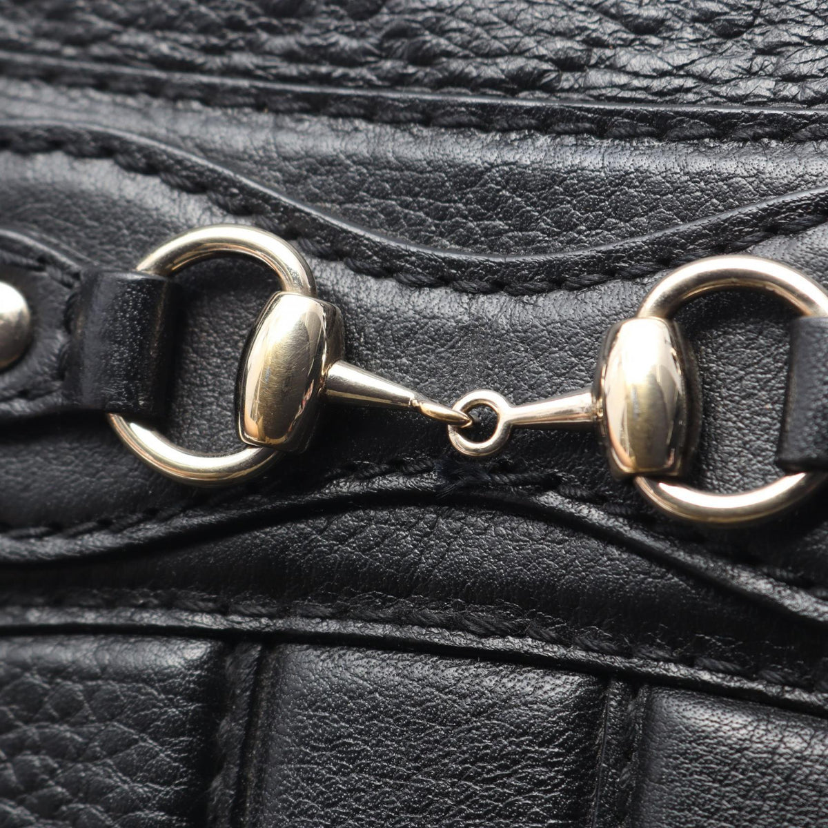 グッチ ホースビット グッチシマ 2WAY ハンドバッグ ブラック系 バッグ GUCCI