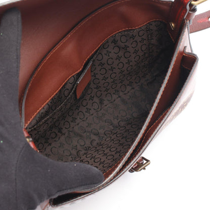 セリーヌ ゼブラ ペイント ショルダーバッグ ボルドー系 マルチカラー バッグ CELINE