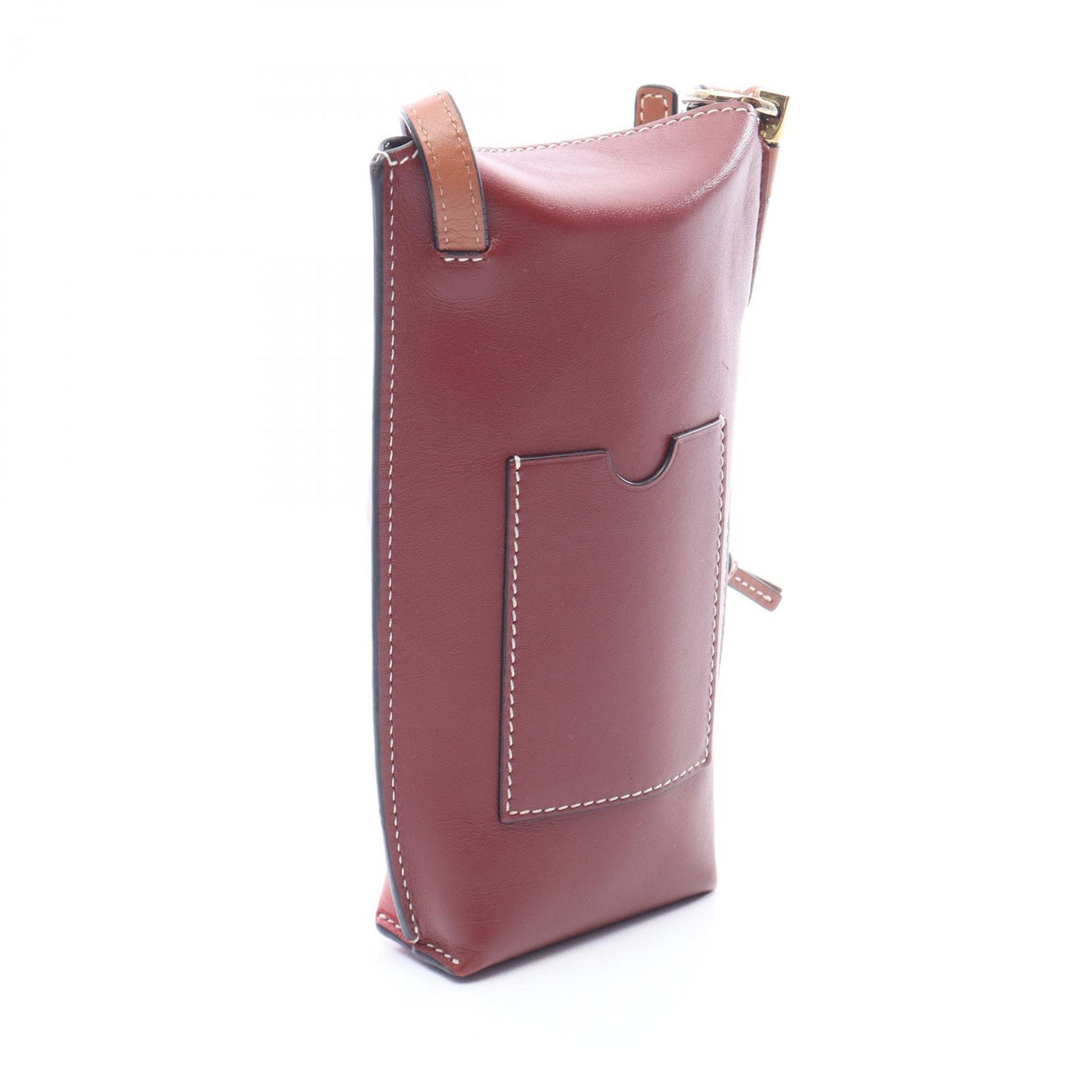 ロエベ GATE POCKET ゲートポケット ショルダーバッグ レッド系 ボルドー系 バッグ LOEWE