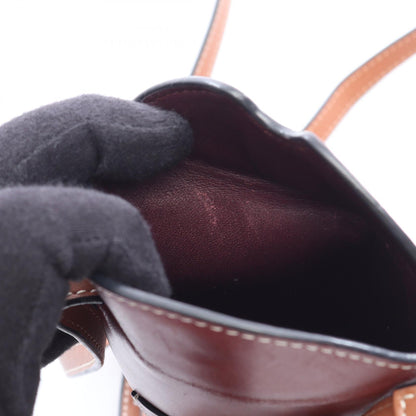 ロエベ GATE POCKET ゲートポケット ショルダーバッグ レッド系 ボルドー系 バッグ LOEWE