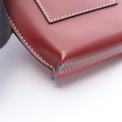 ロエベ GATE POCKET ゲートポケット ショルダーバッグ レッド系 ボルドー系 バッグ LOEWE