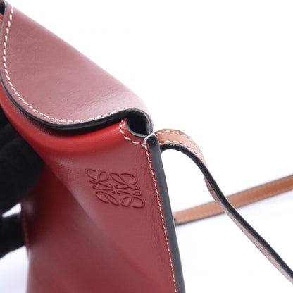 ロエベ GATE POCKET ゲートポケット ショルダーバッグ レッド系 ボルドー系 バッグ LOEWE
