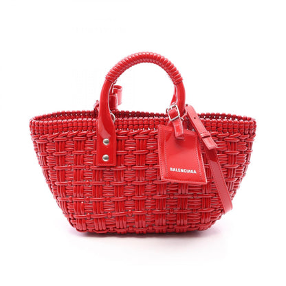 バレンシアガ BISTRO XS ビストロ バスケットバッグ 2WAY トートバッグ レッド系 バッグ BALENCIAGA
