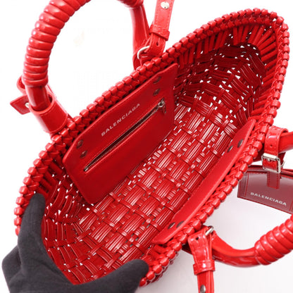 バレンシアガ BISTRO XS ビストロ バスケットバッグ 2WAY トートバッグ レッド系 バッグ BALENCIAGA