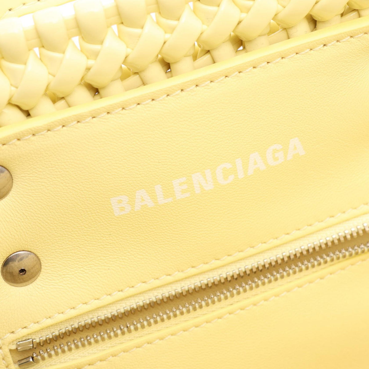 バレンシアガ BISTRO XS ビストロ バスケットバッグ 2WAY トートバッグ イエロー系 バッグ BALENCIAGA