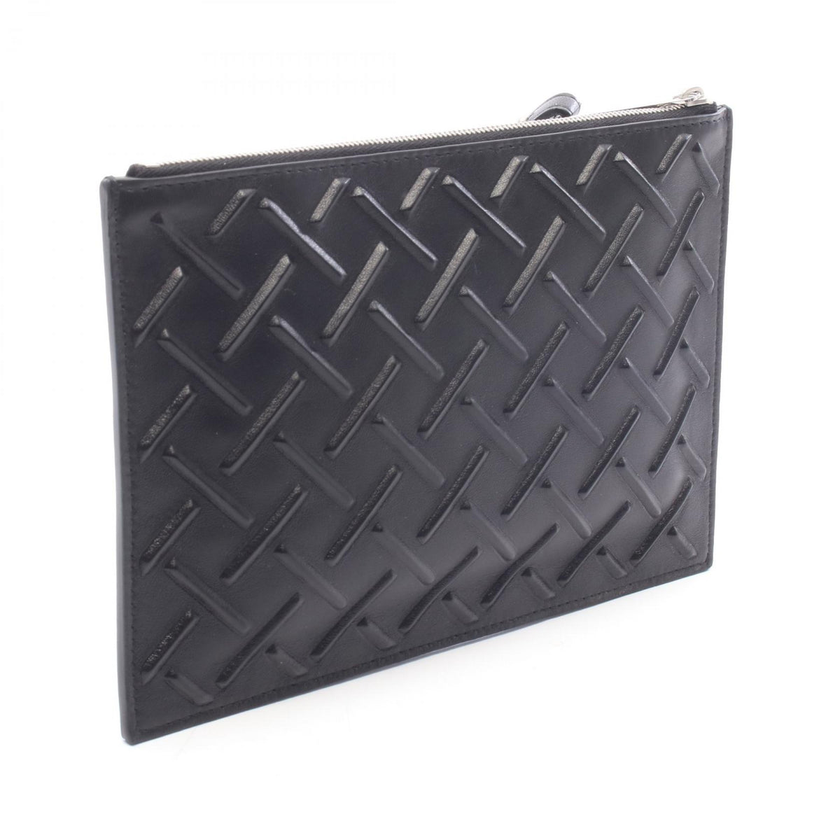ボッテガヴェネタ ナッパグラフィック イントレチャート セカンドバッグ クラッチバッグ ブラック系 バッグ BOTTEGA VENETA