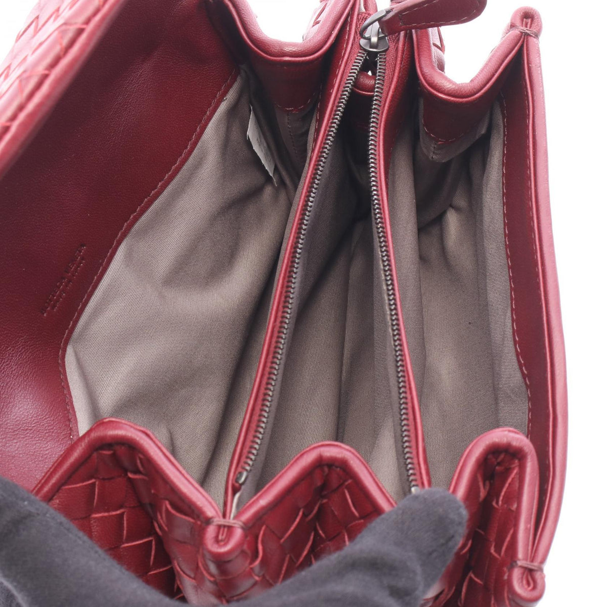 ボッテガヴェネタ イントレチャート セカンドバッグ クラッチバッグ ボルドー系 バッグ BOTTEGA VENETA