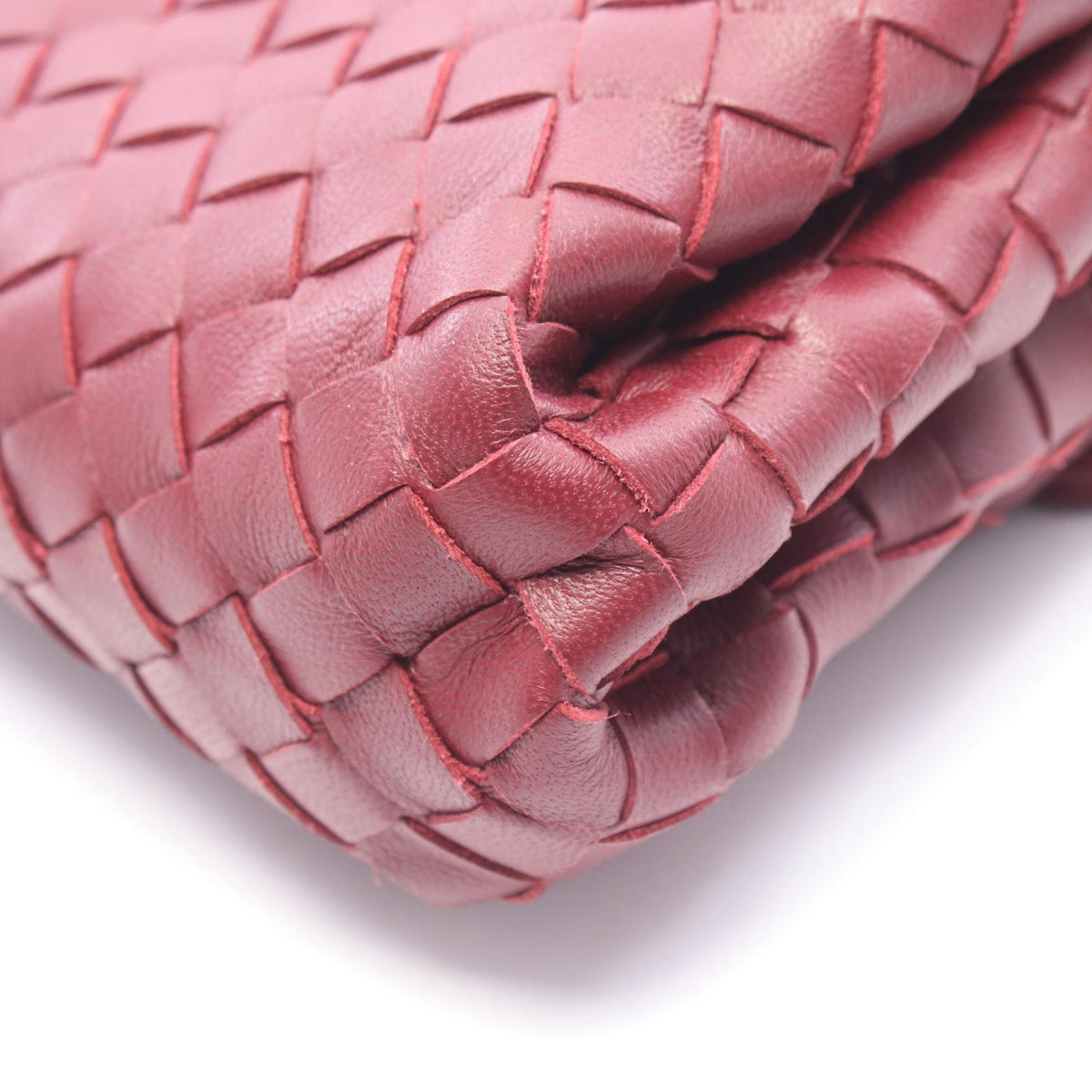 ボッテガヴェネタ イントレチャート セカンドバッグ クラッチバッグ ボルドー系 バッグ BOTTEGA VENETA