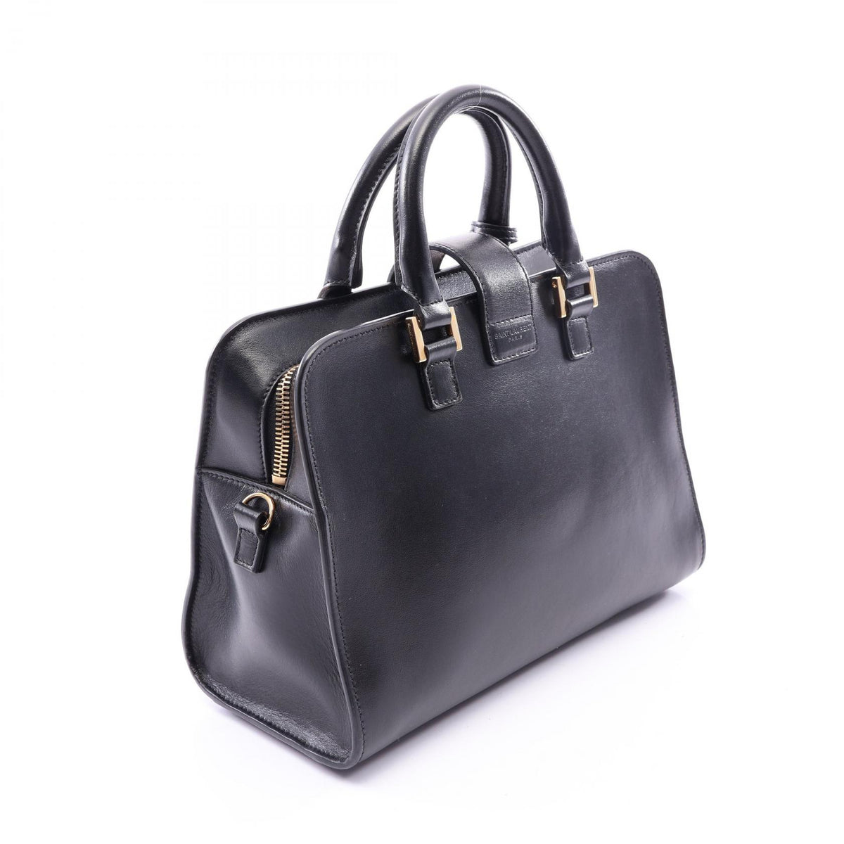 サンローランパリ YSLライン ベイビー モノグラム カバス 2WAY ハンドバッグ ブラック系 バッグ SAINT LAURENT PARIS