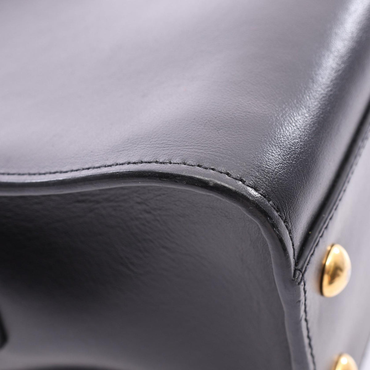サンローランパリ YSLライン ベイビー モノグラム カバス 2WAY ハンドバッグ ブラック系 バッグ SAINT LAURENT PARIS